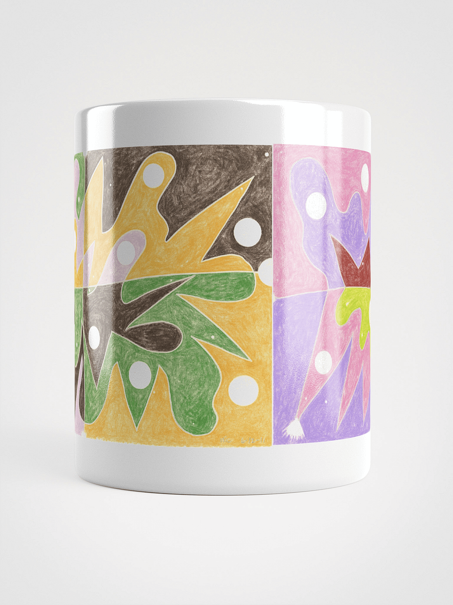 Cartoon College 3 & 4 White Glossy Mug product image (9)
