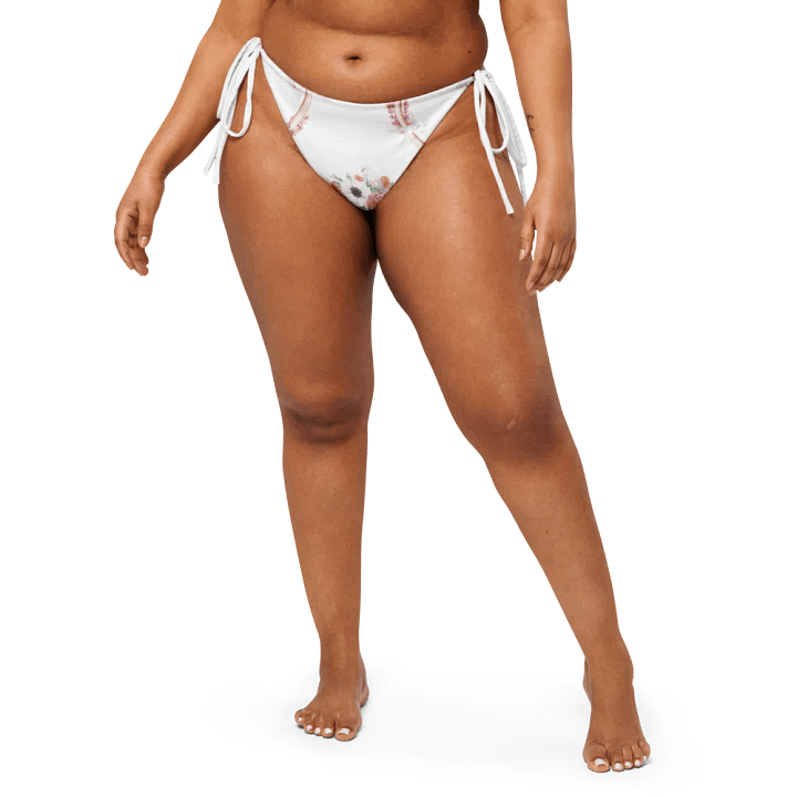 Watercolour Floral Pattern String Bikini Bottom - v3 product image (1)