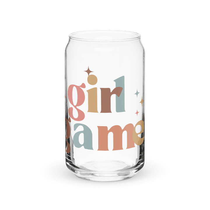 Fall Girl Gamer Can-Shaped Glass product image (2)