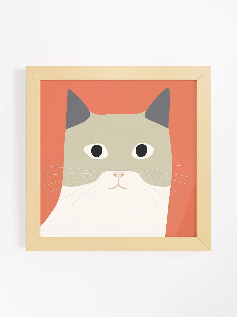 Whiskered Feline Framed Matte Poster product image (6)