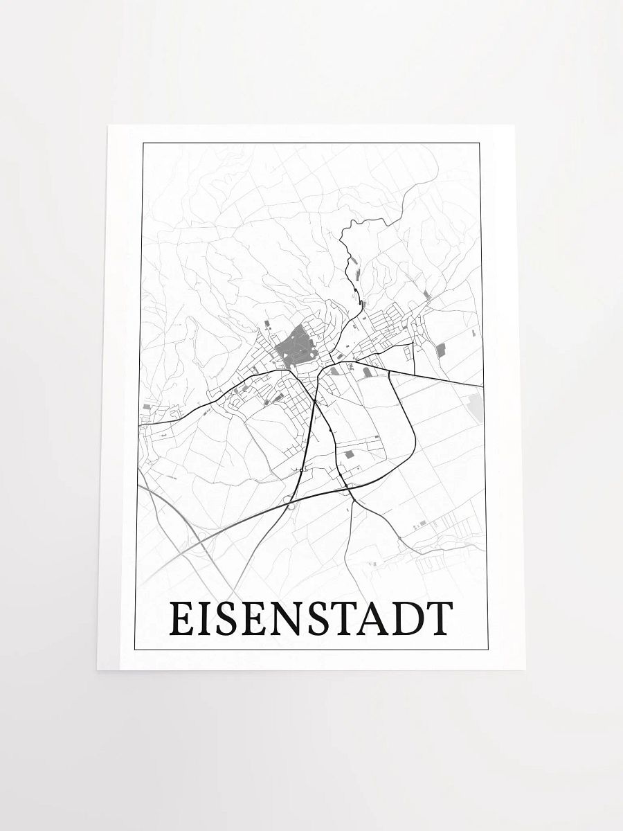 Eisenstadt, Austria, city map print product image (16)