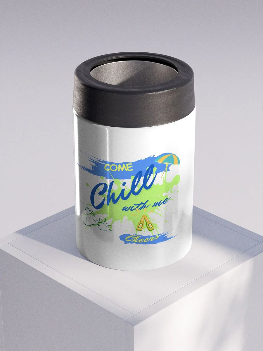 Stainless steel Koozie for your summer parties.   ‘Today we only Sizzle and chill’ design. product image (3)