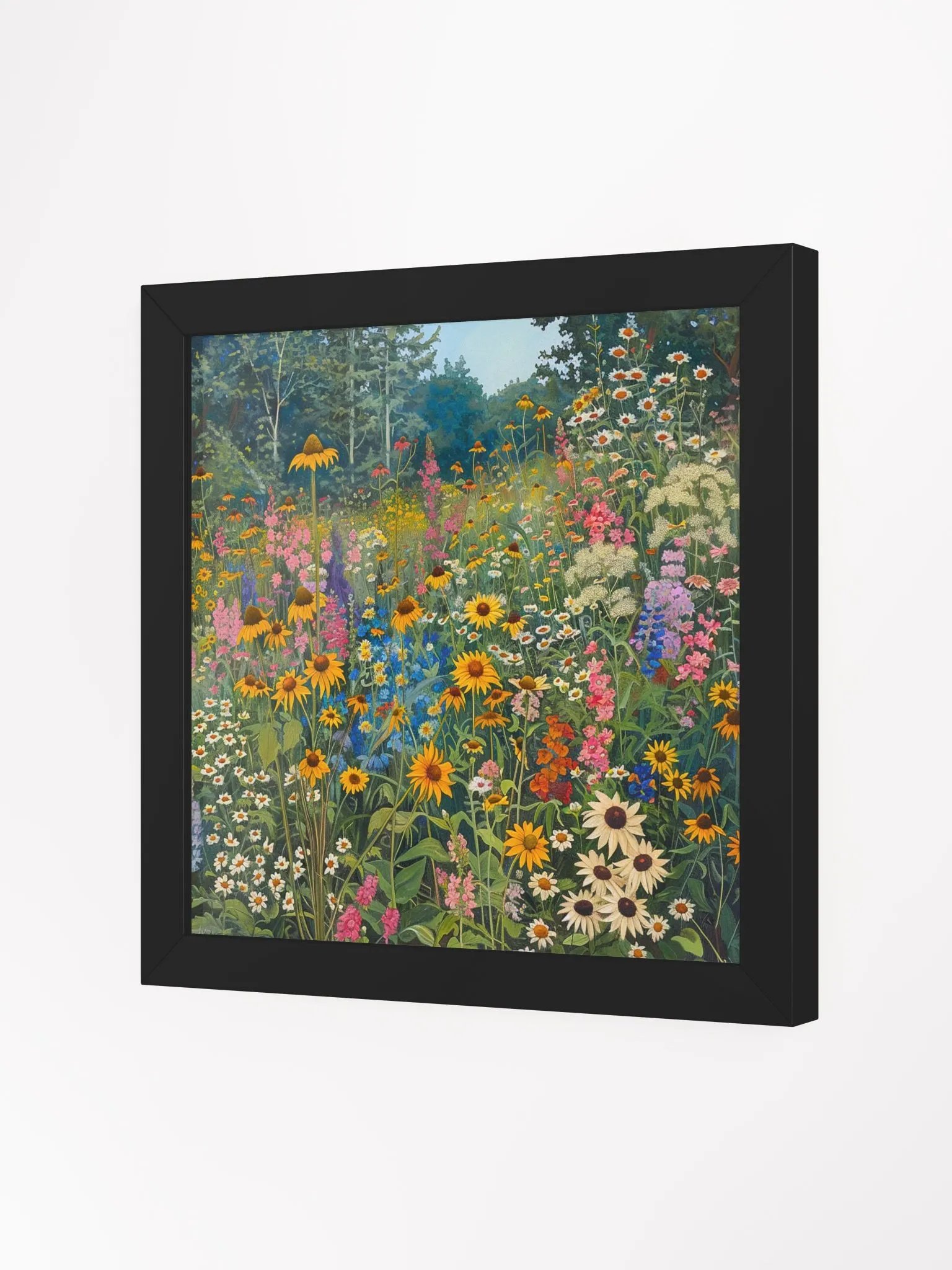 Colorful Spring Wildflowers Watercolor Wall Art product image (13)