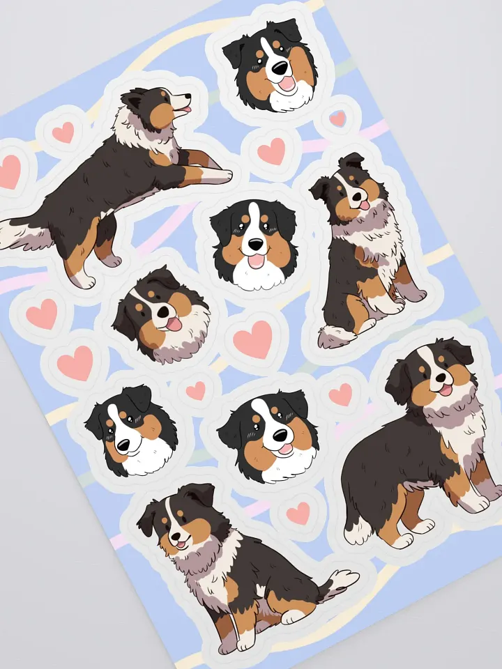 Australian Shepherd Kiss-Cut Sticker Sheet product image (2)