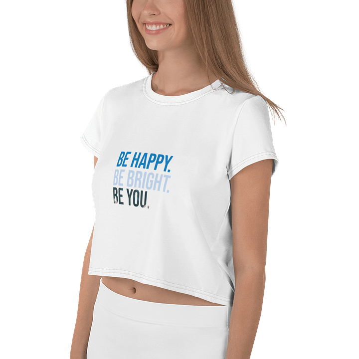 Be Bold All-Over Print Crop Tee Sublicolor product image (2)