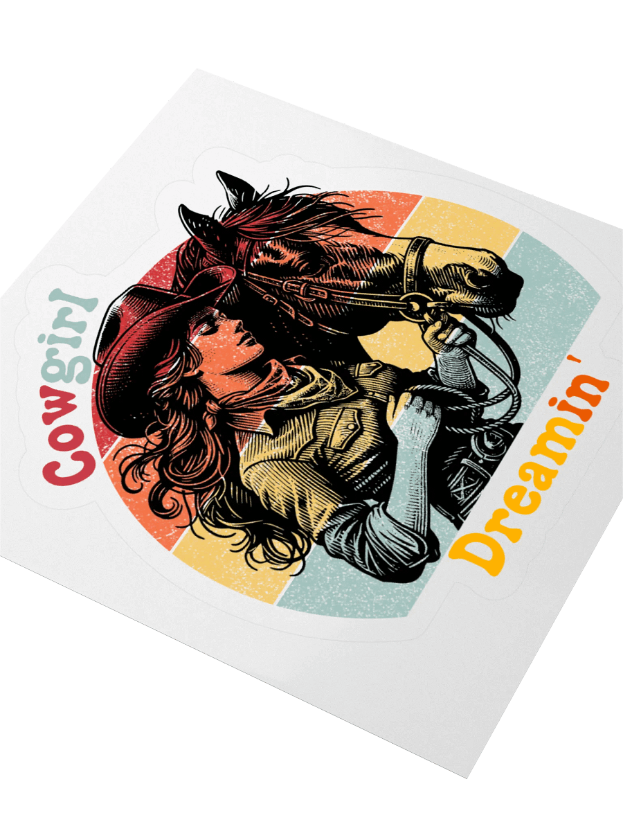 Cowgirl Dreamin' Kiss Cut Sticker product image (7)