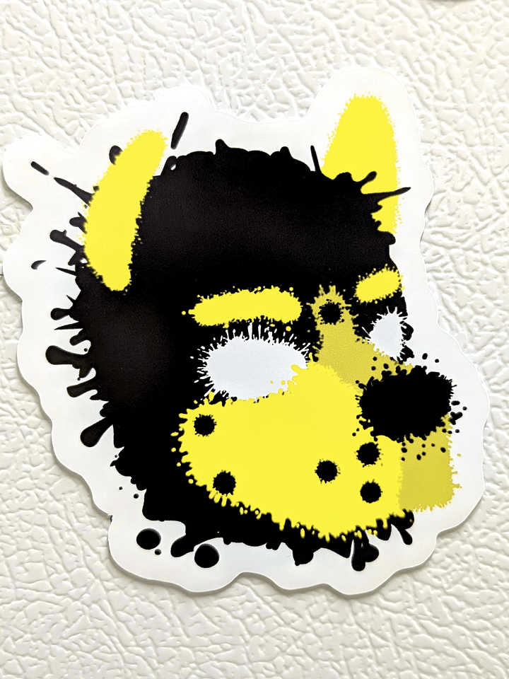 Pup Splatter Magnet - Yellow product image (1)