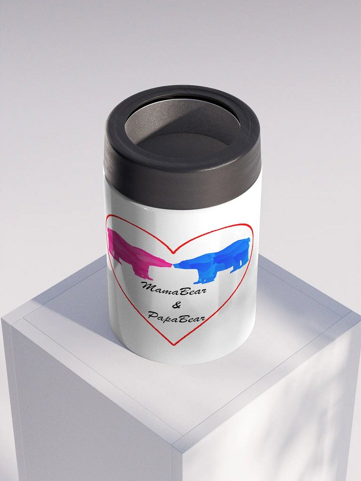 Mama & Papa Bear Stainless Steel Koozie product image (2)