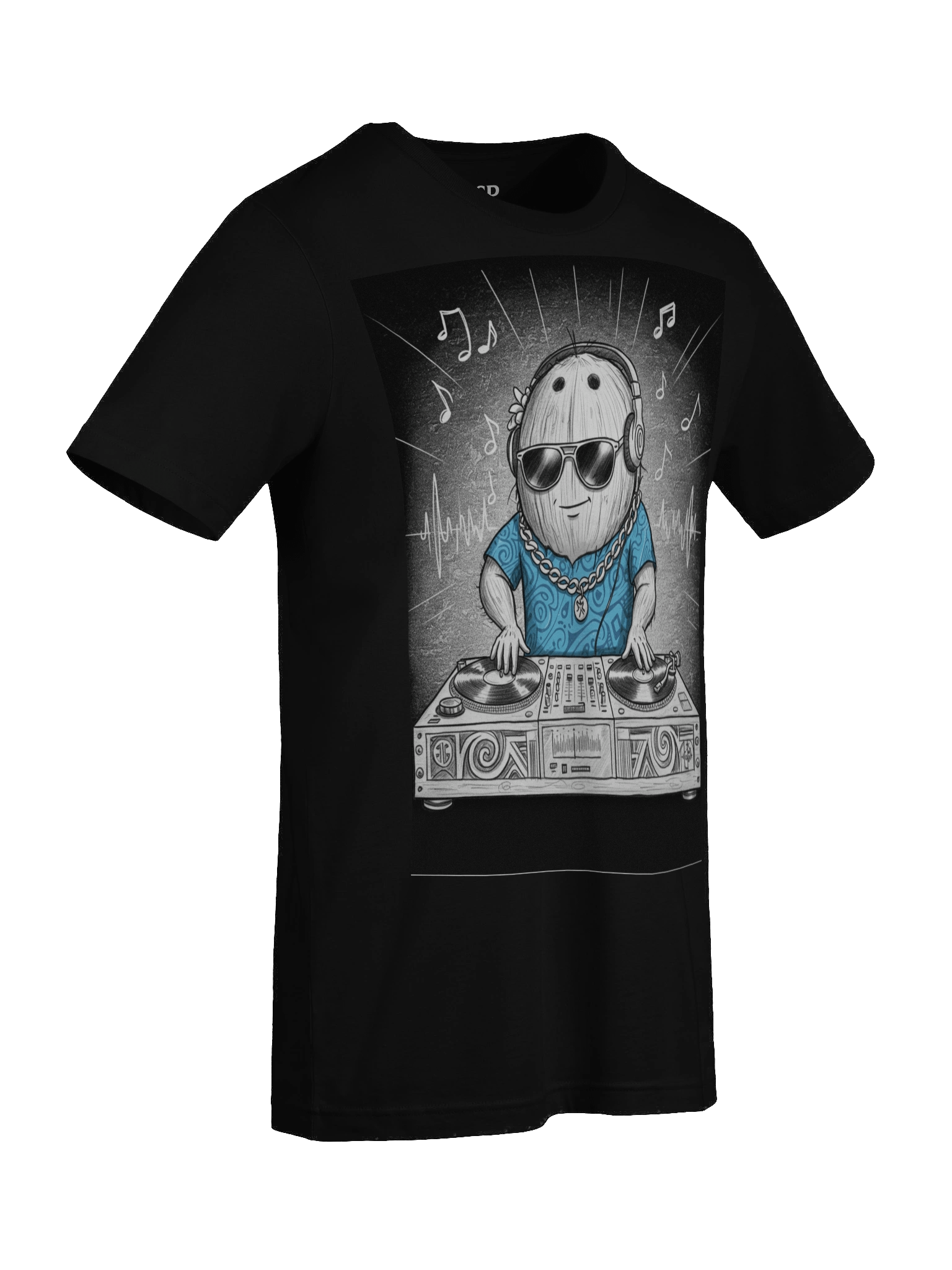 Urban Polynesian Dj Coconut T-shirt Design product image (9)