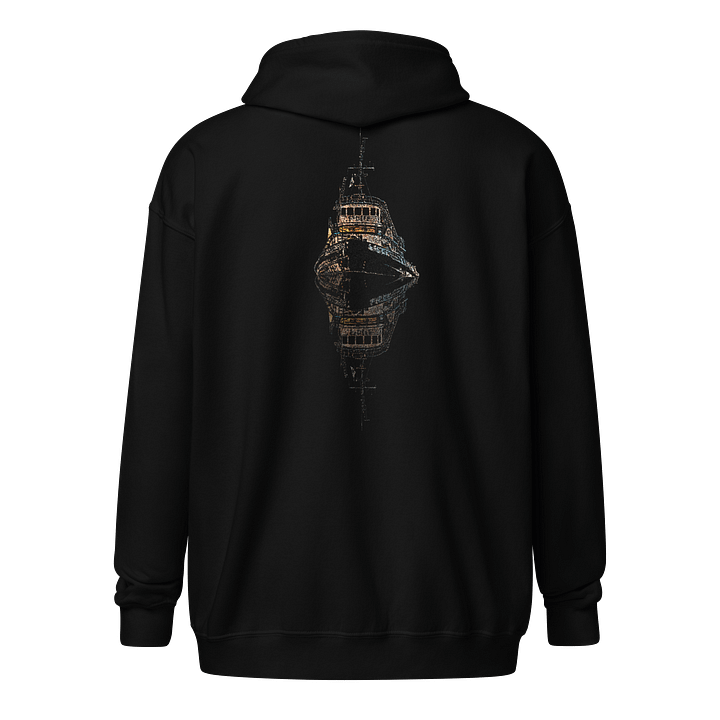 Pacific Falcon and Reflection Zip Hoodie product image (1)