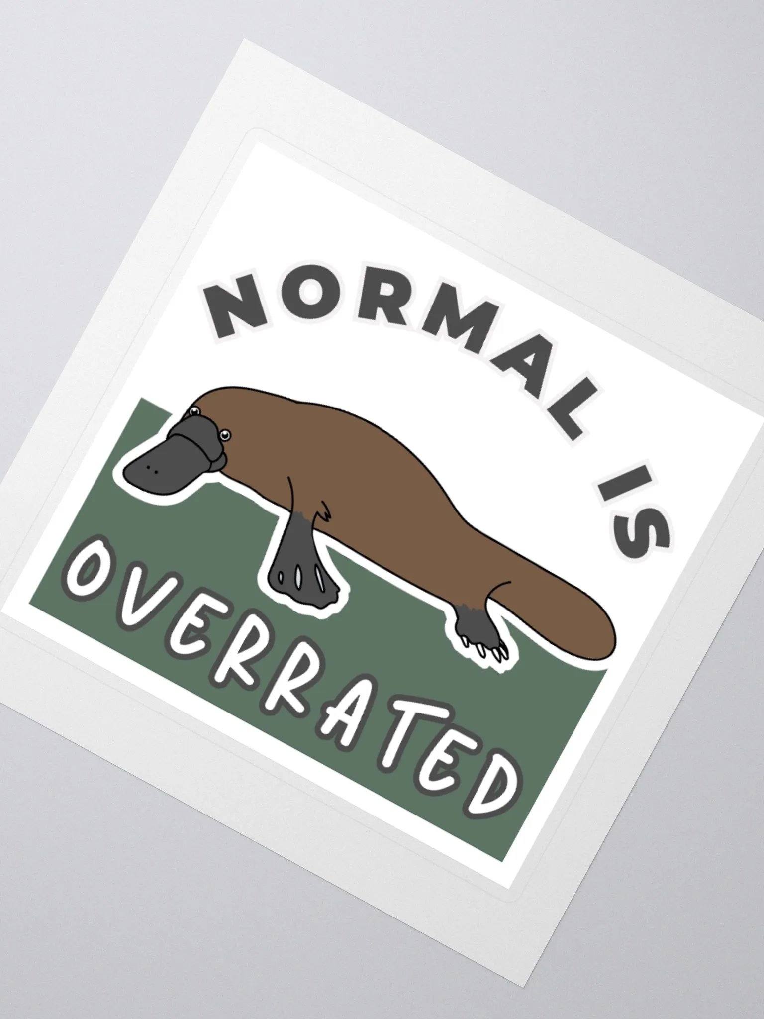 Platypus Kiss-Cut Stickers: Normal is Overrated product image (2)