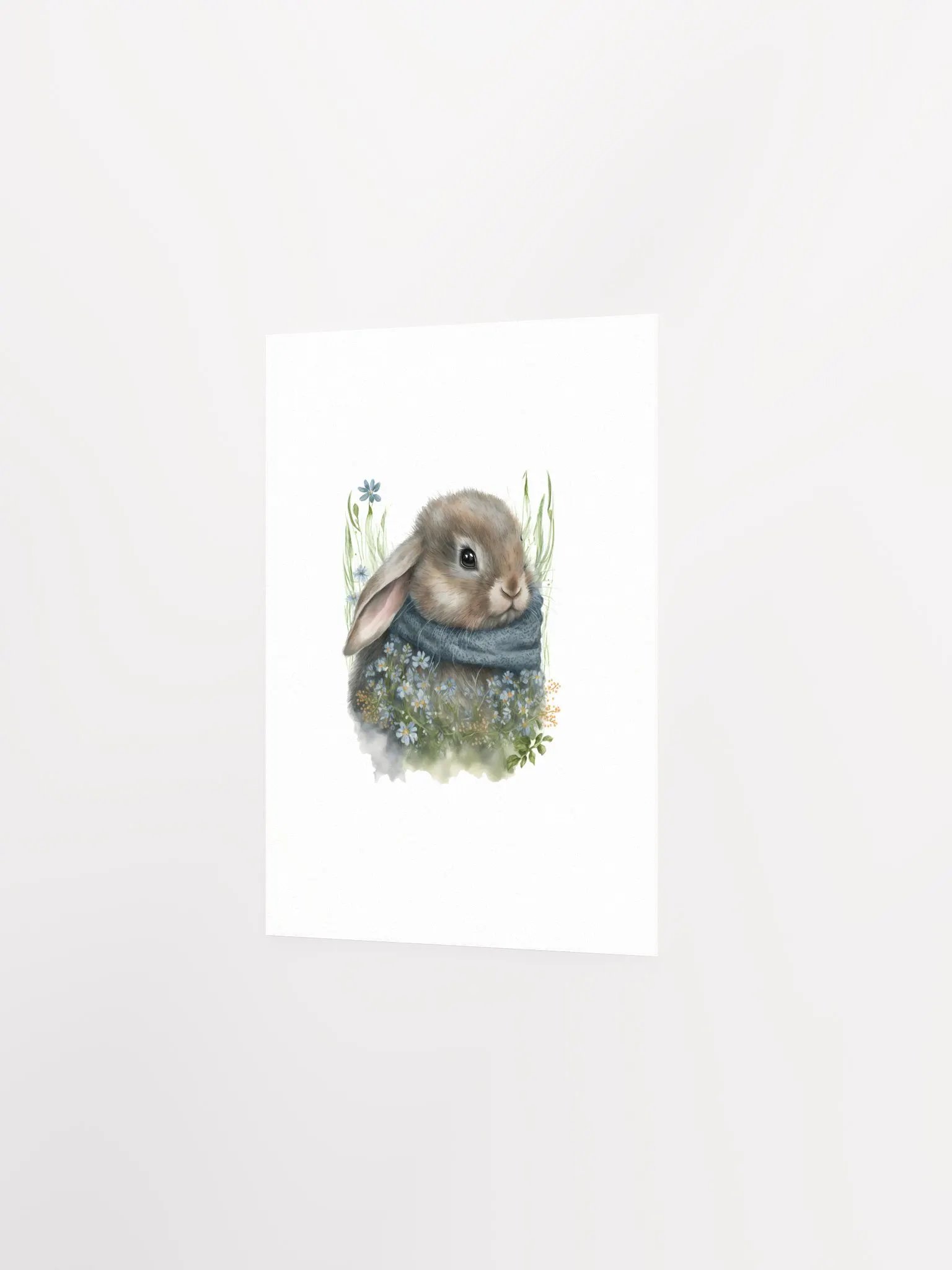 Watercolor Woodland Bunny Print product image (3)