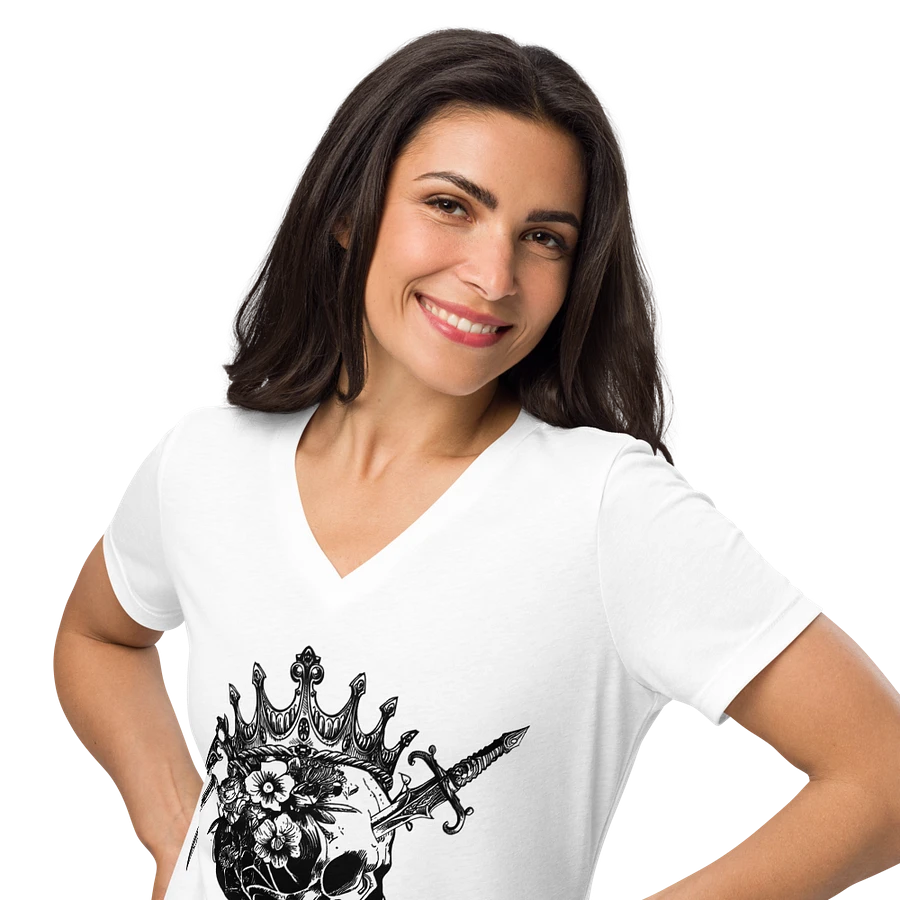 Four Horsemen Logo Bella+Canvas Women's Relaxed V-Neck T-Shirt product image (34)