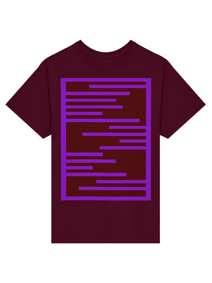 Abstract Bar Pattern Streetwear T-Shirt product image (1)