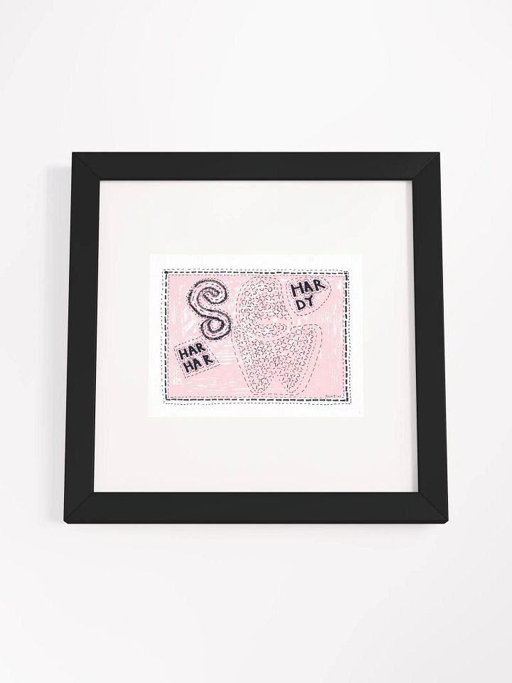 sew hardy har har Panel Card Print Framed product image (1)