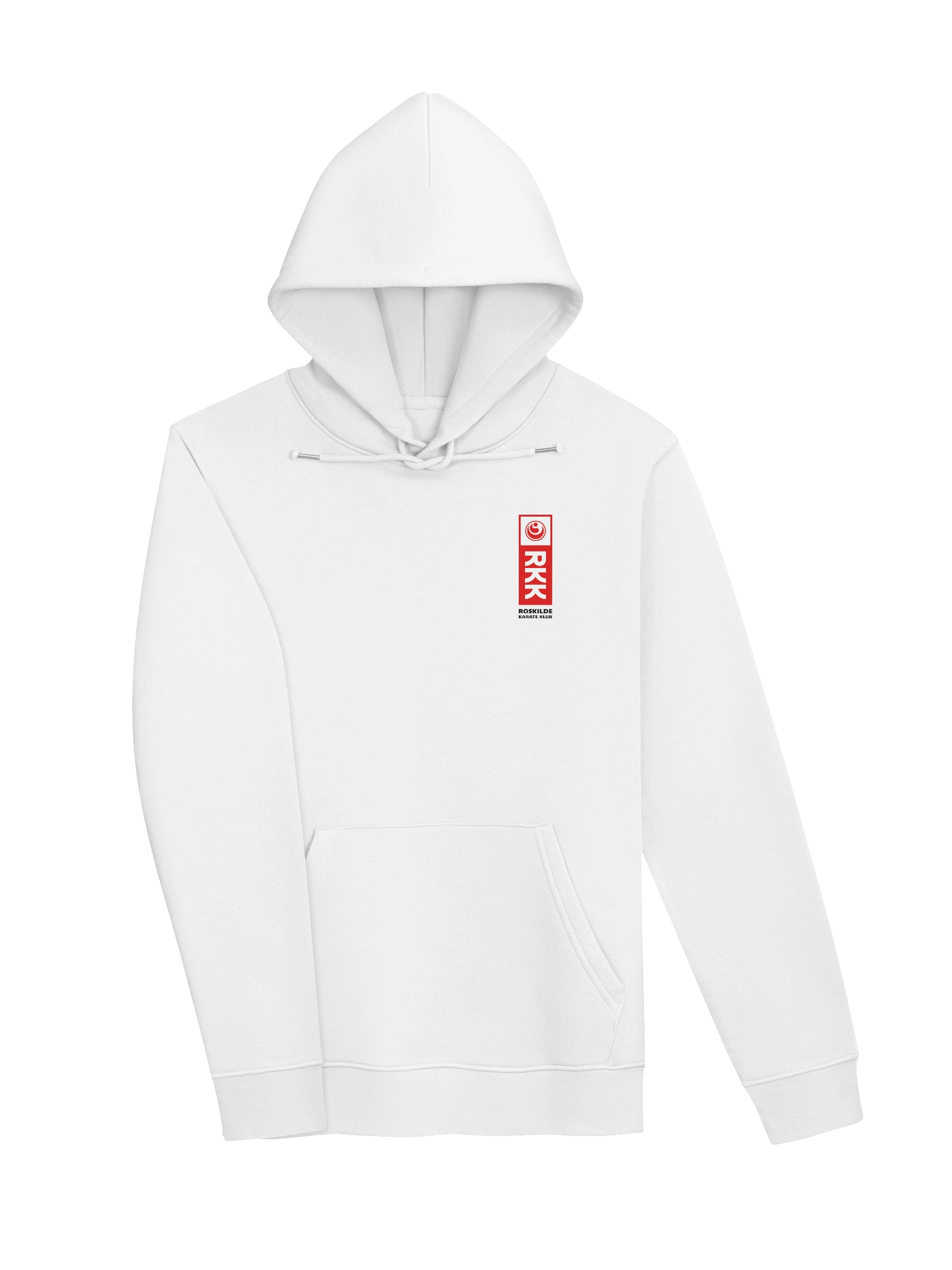 White Eco Hoodie, Unisex, RKK Logo product image (3)
