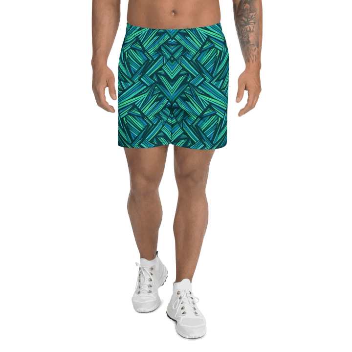 Aqua Angles | Athletic Long Shorts product image (2)