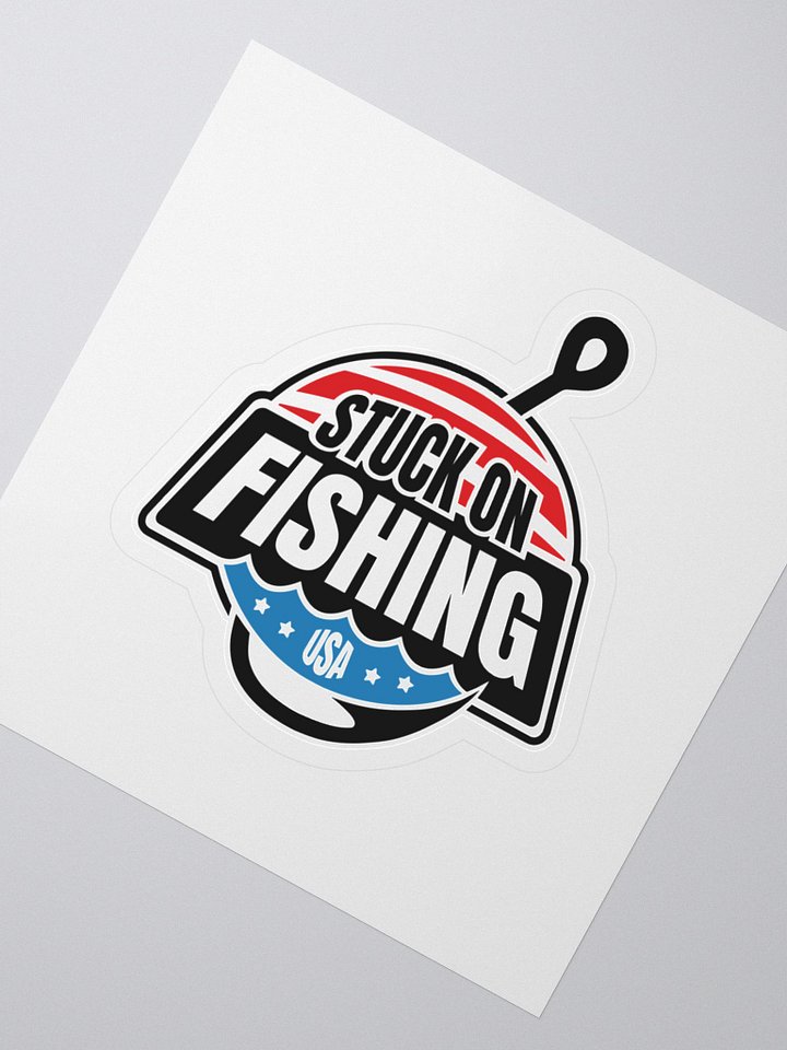 Stuck on Fishing Sticker product image (2)