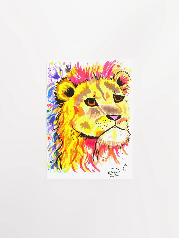 Chaos Lion Watercolour Print product image (1)