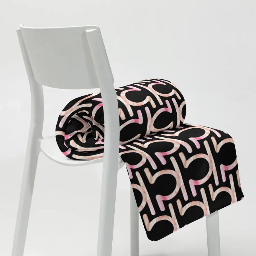 Libra Earth-tone Sigil Black Throw product image (8)