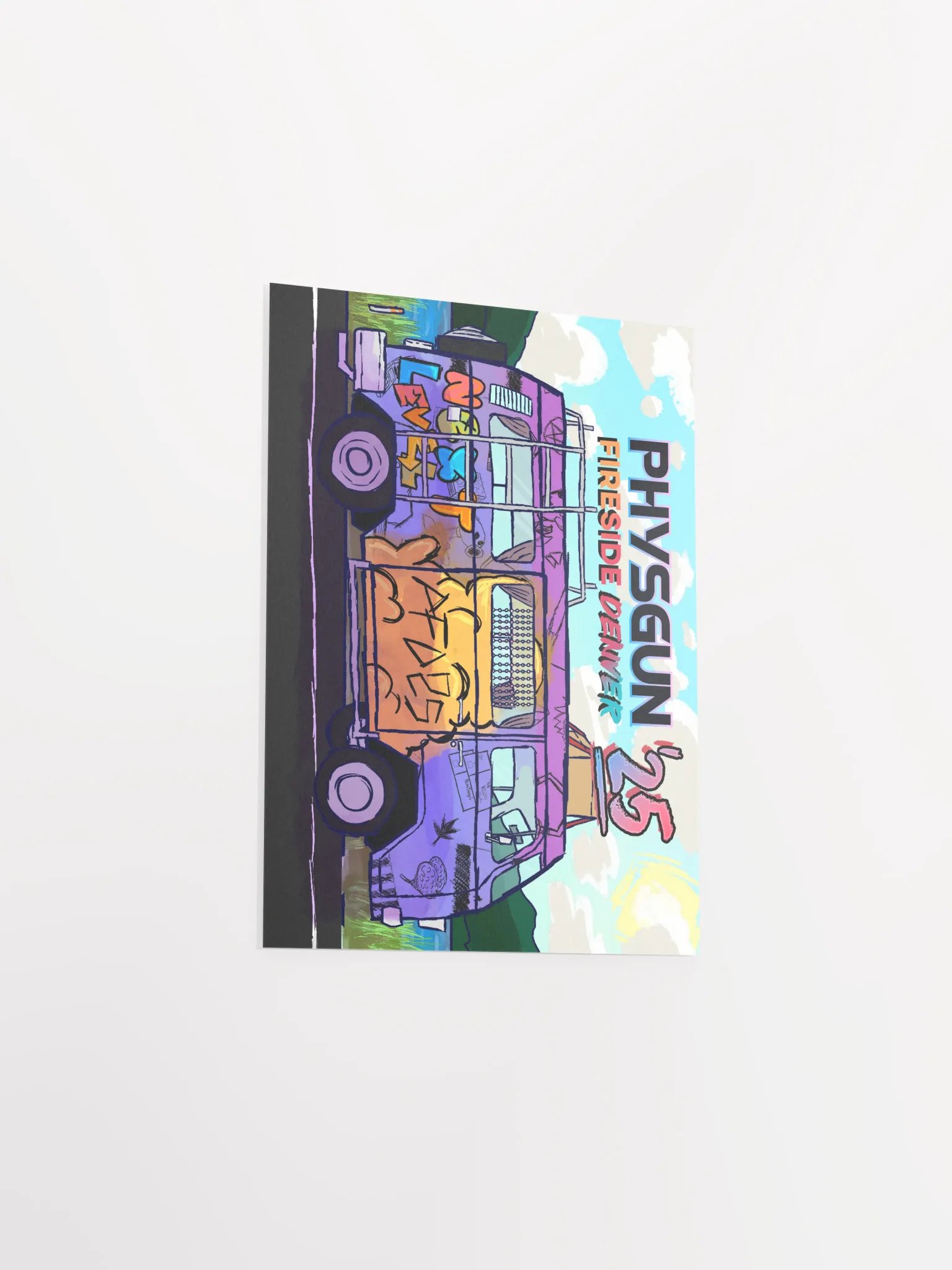 Physgun Fireside Denver 2025 LAN Poster - Graffiti'd Van product image (3)