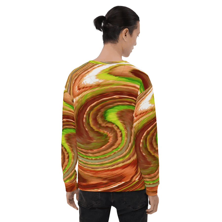 Abstract Swirling Earth Tones Lochan Water Reflections Unisex Sweatshirt product image (10)