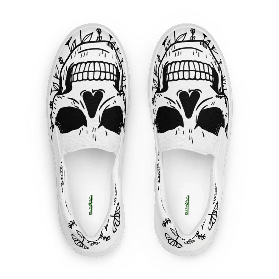 Womans Skull Comfort Canvas Slip-Ons product image (8)