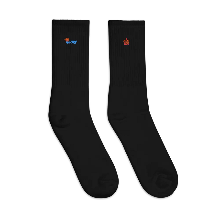 Glorious Splash Embroidered Crew Socks product image (7)