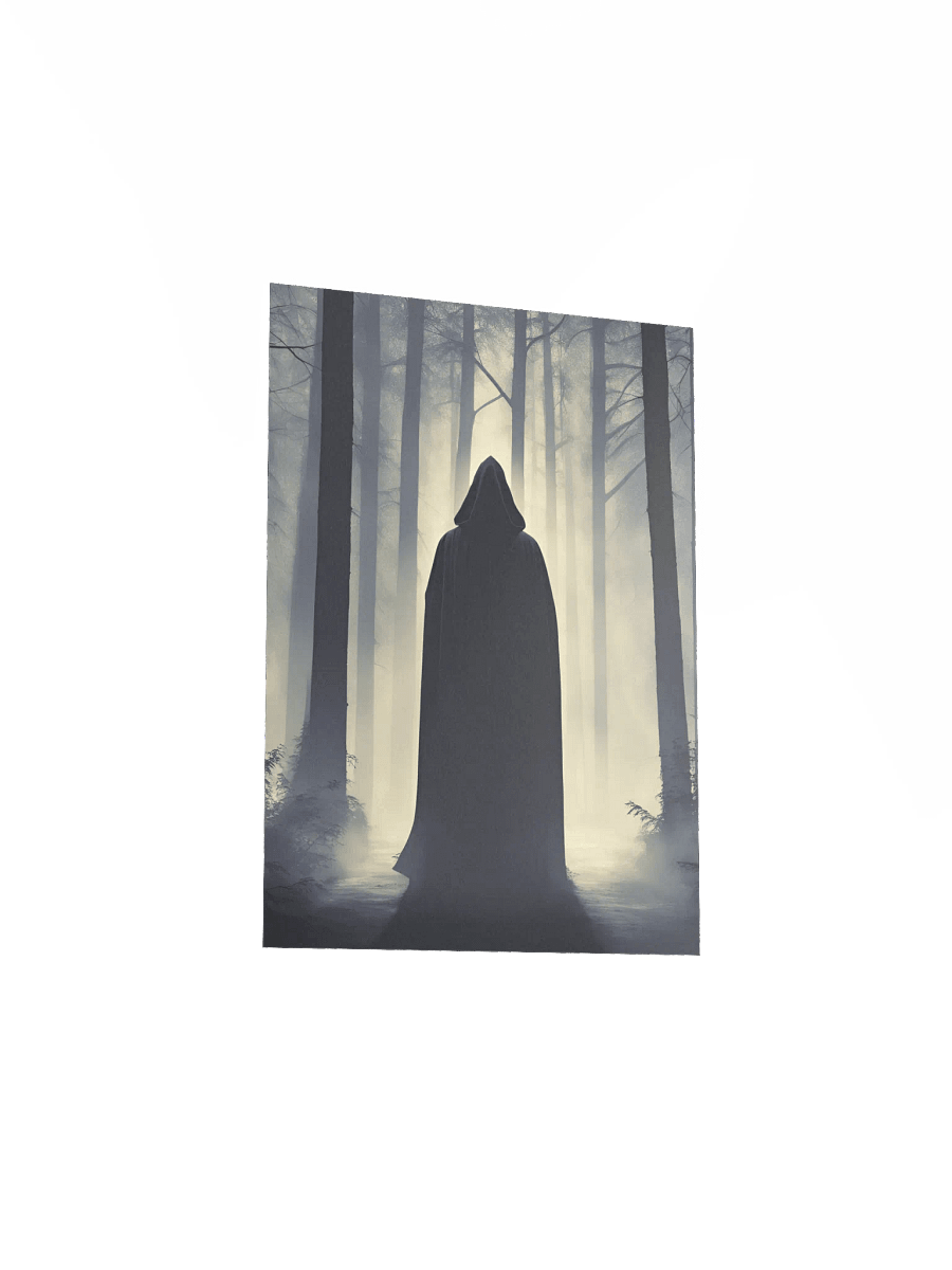 Misty Forest Hooded Figure Goth Poster product image (30)