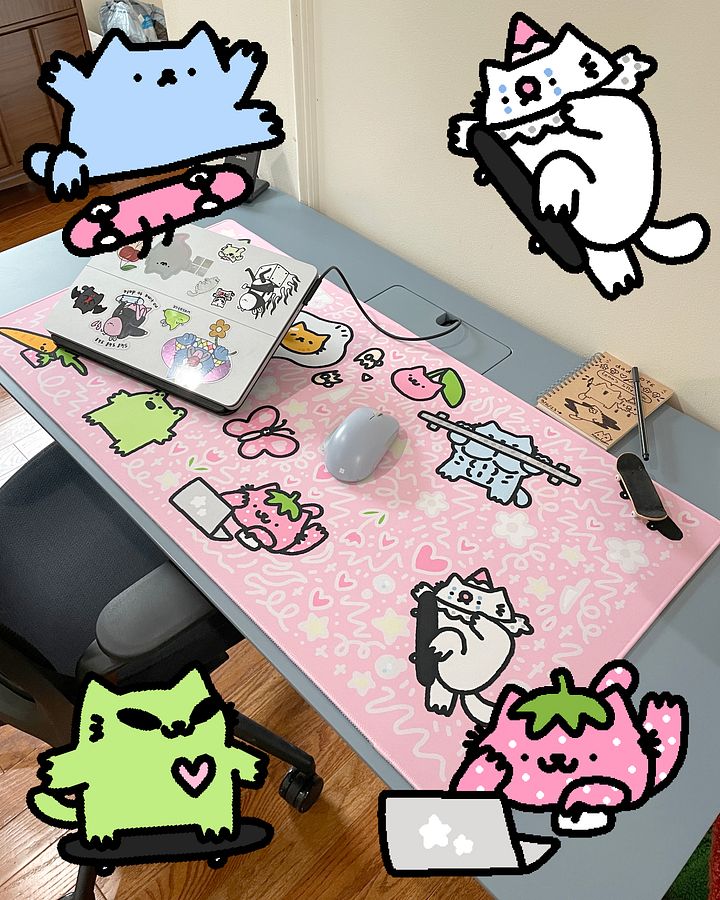 💖𝕤𝕜𝟠 𝕔𝕚𝕥𝕪 gaming mouse pad product image (2)