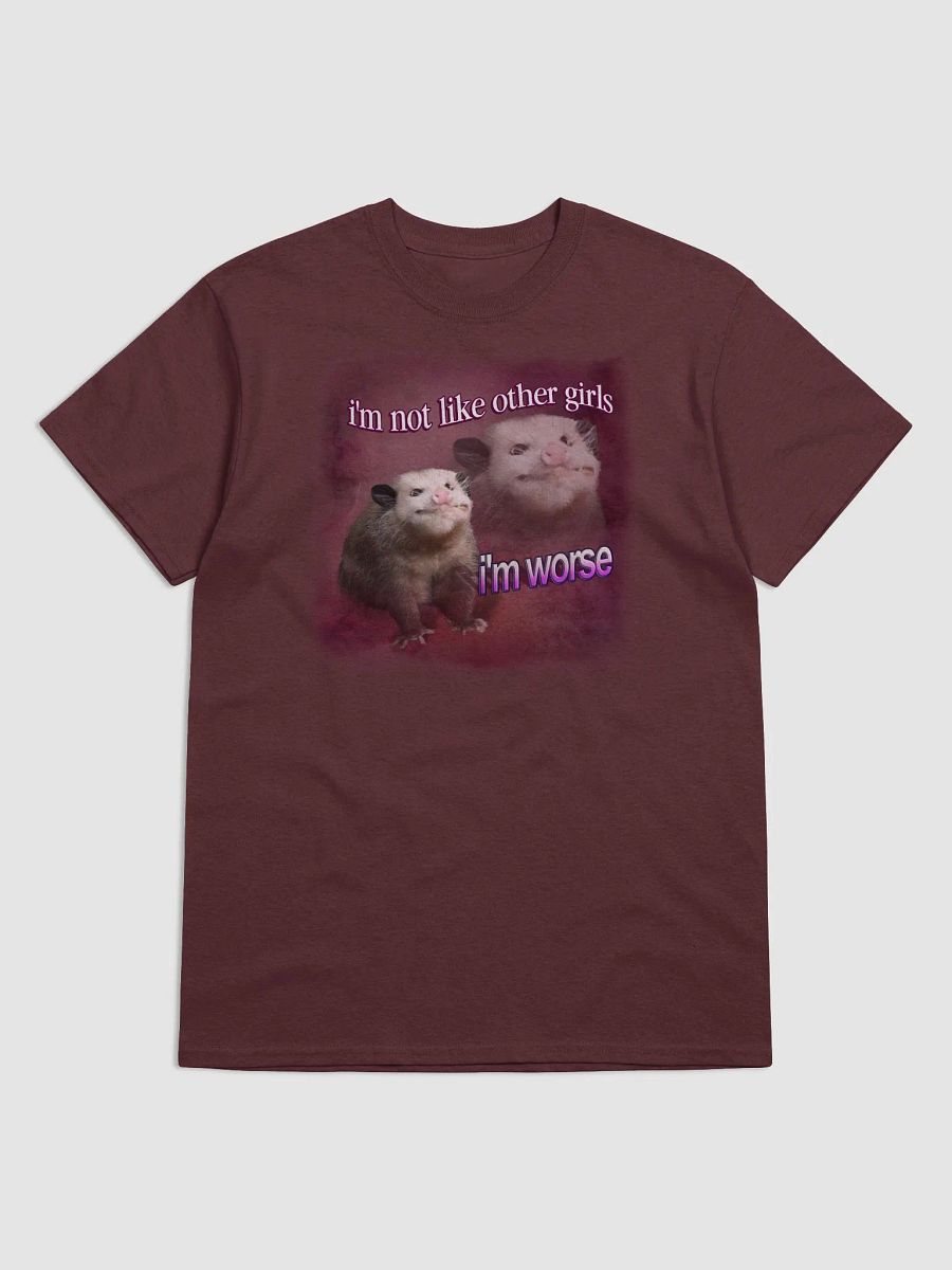 I'm not like other girls, I'm worse possum T-shirt product image (1)