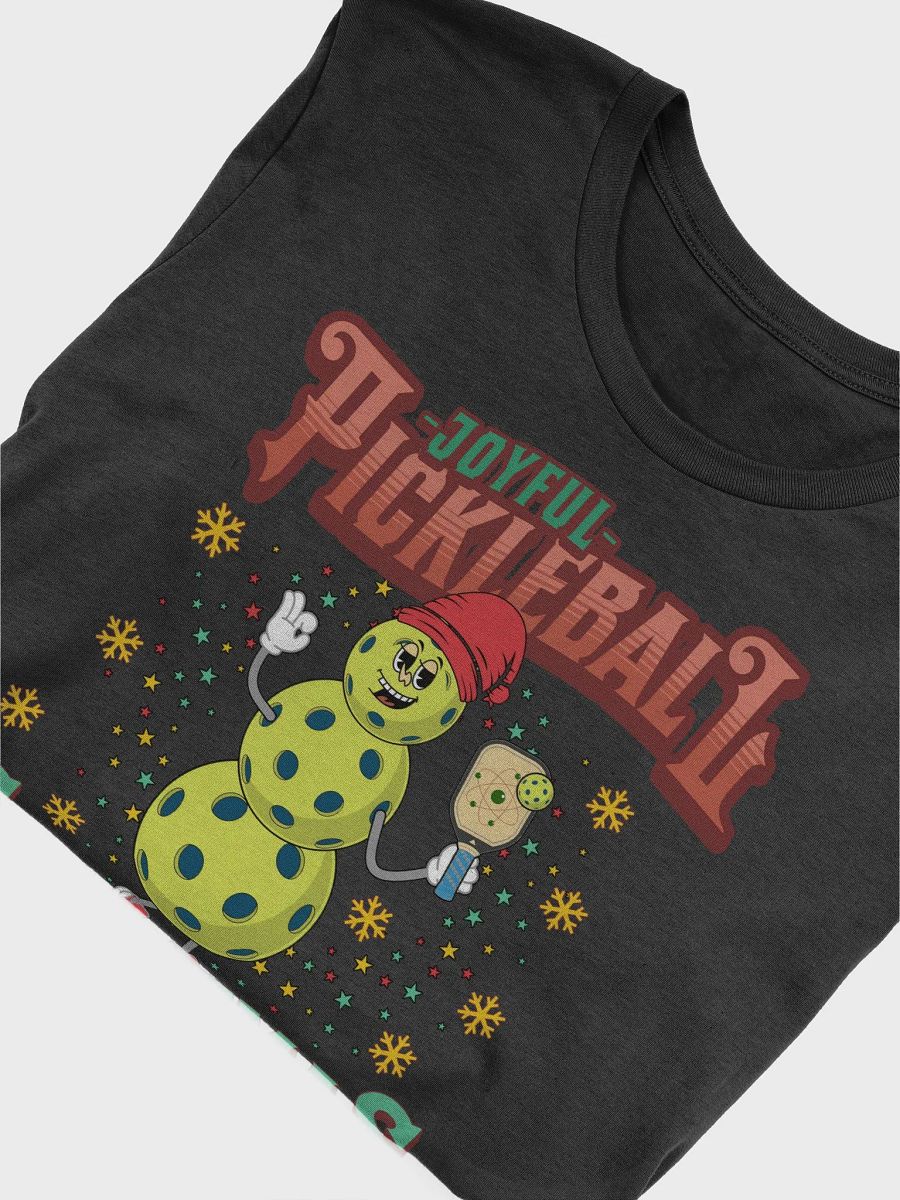 Joyful Pickleball Christmas Cheer Snowman T-Shirt product image (9)