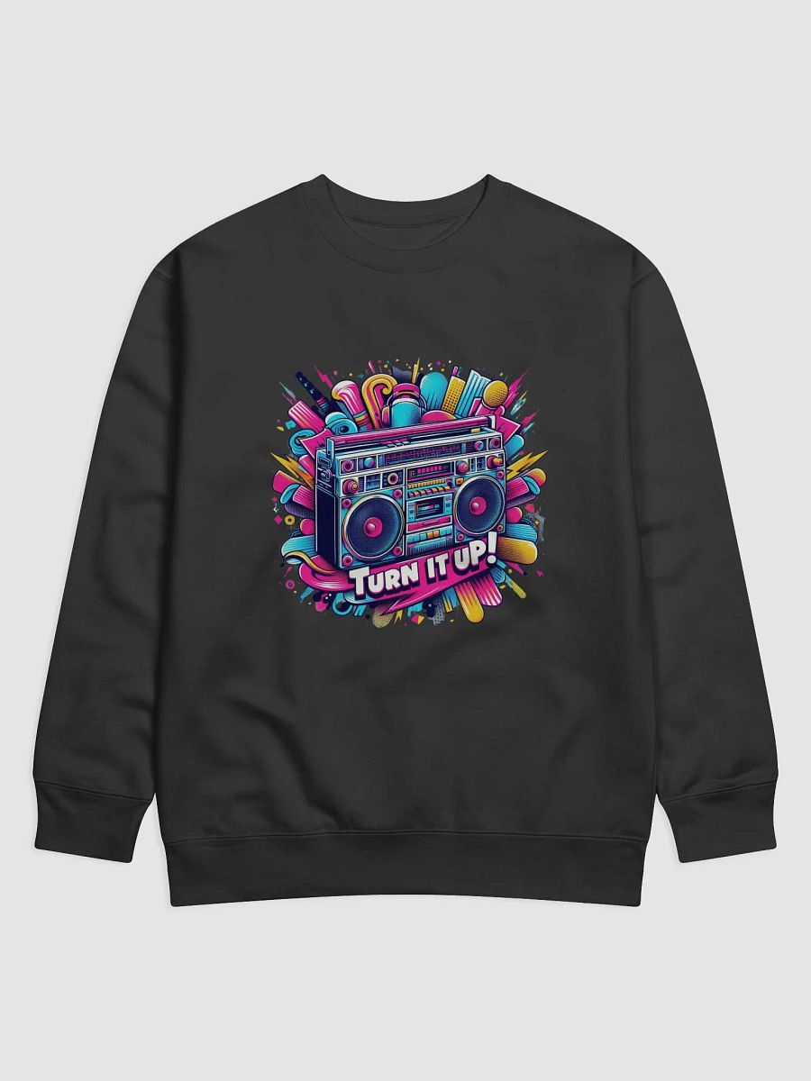Retro Boombox Blast Premium Sweatshirt | AI Design oldschool product image (1)