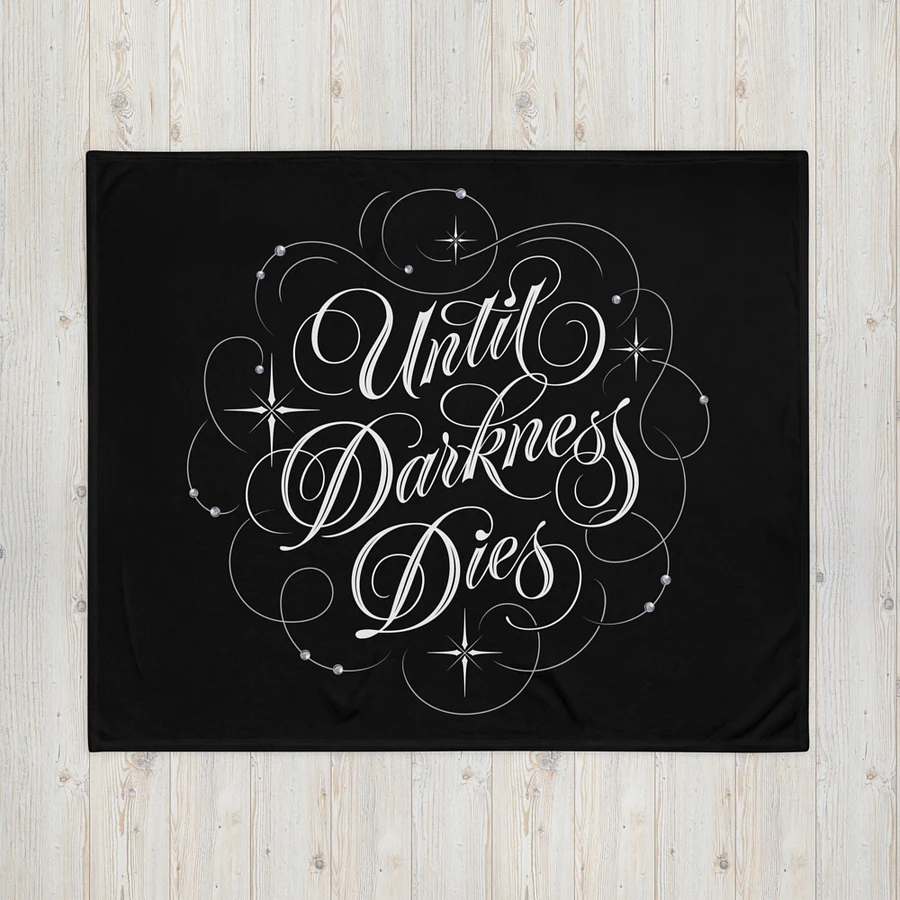 Until Darkness Dies (swirls design) Throw Blanket product image (1)