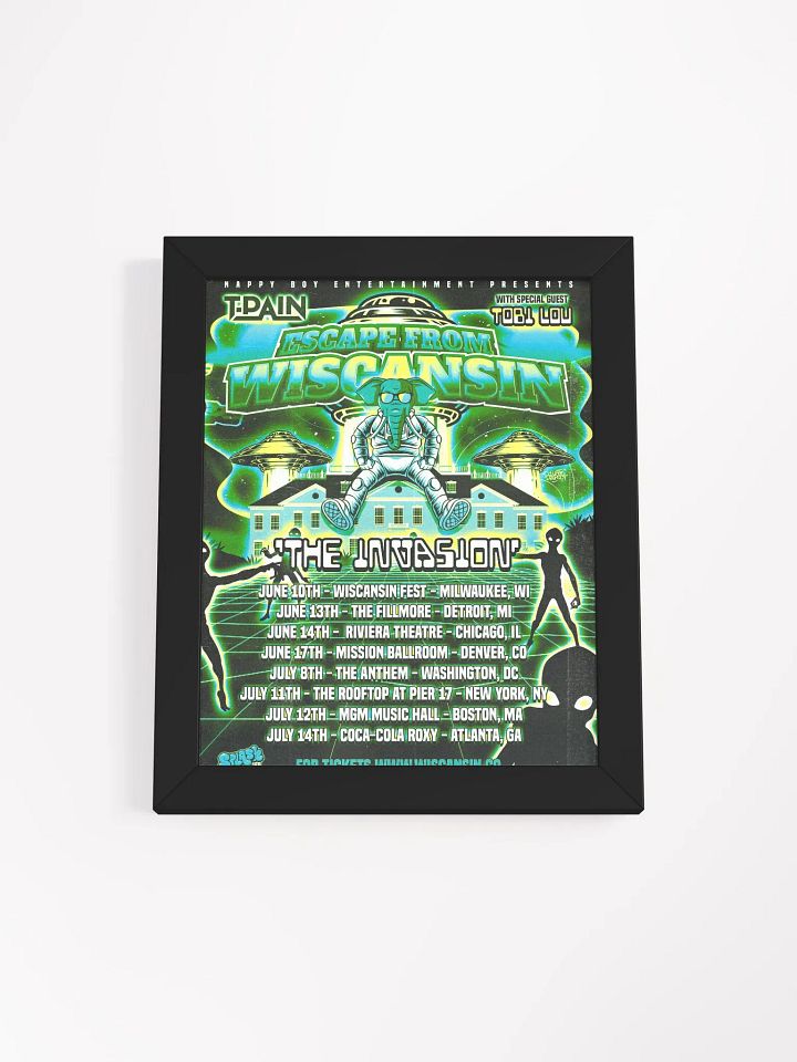 Framed Invasion Tour Poster product image (2)