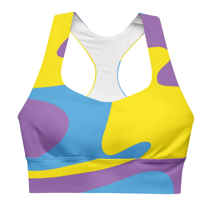 Vibrant Swirl All-Over Sports Bra product image (2)