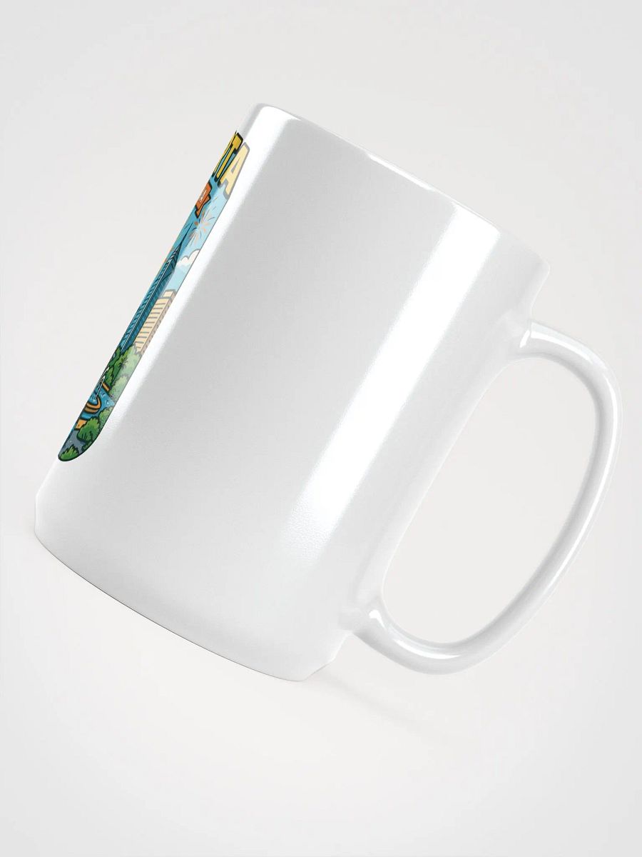 Jakarta Skyline White Glossy Mug product image (5)