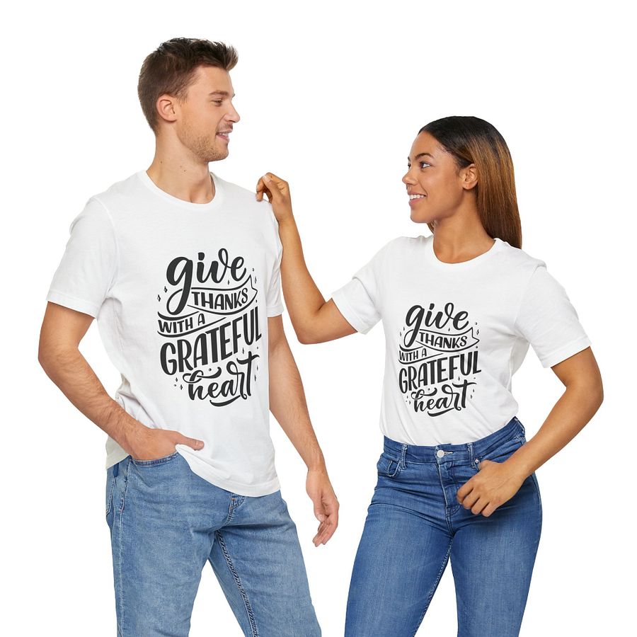 Give thanks with a grateful heart Unisex T-shirt product image (4)