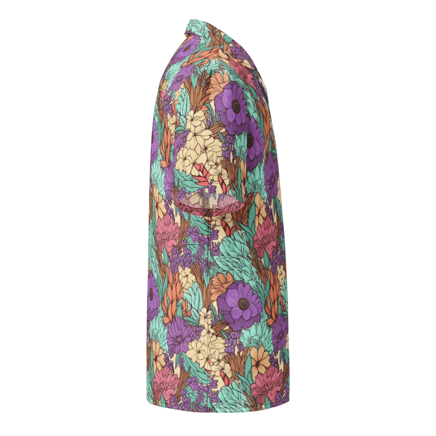 Boho Floral Pattern-Seamless Botanical Design Hawaiian Shirt product image (4)