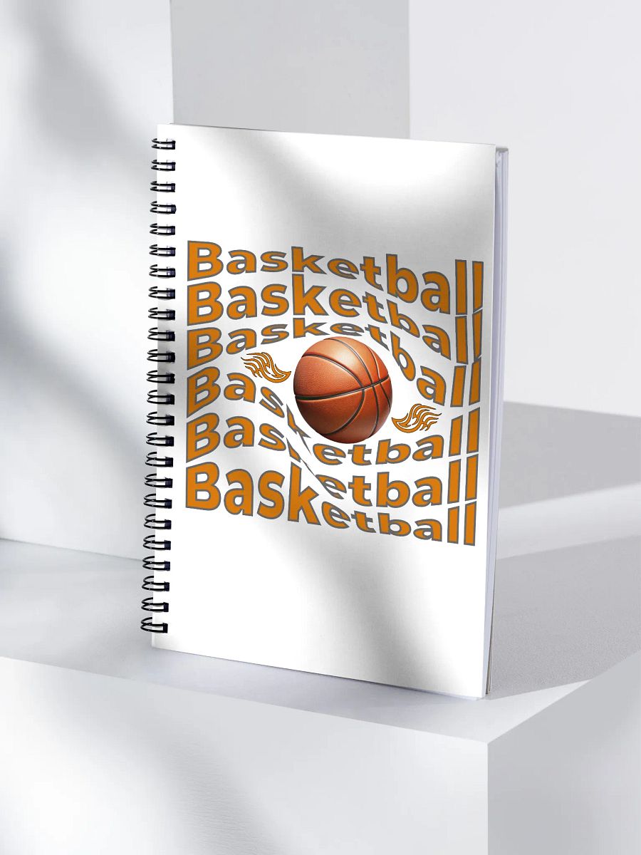 Swirl Basketball Spiral Notebook product image (4)