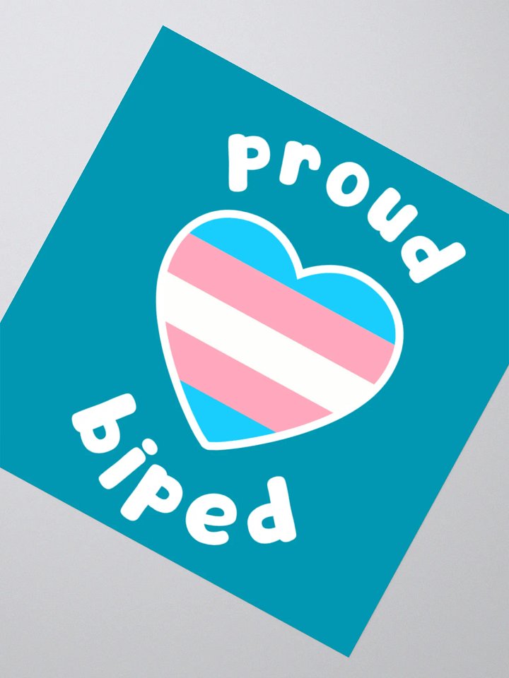 Proud Biped Sticker - Trans product image (2)