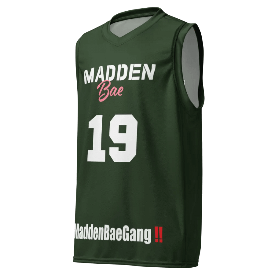 Madden Bae Jersey 👨‍🎨 (Green + White Logo) product image (3)