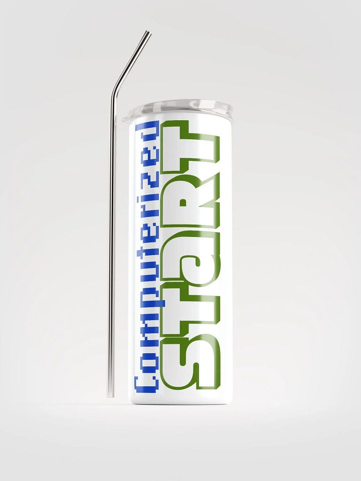 Computerized Start™ Stainless Steel Tumbler with Reusable Straw product image (1)