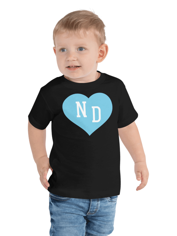 ND Heart Blue Unisex Toddler T-shirt product image (4)