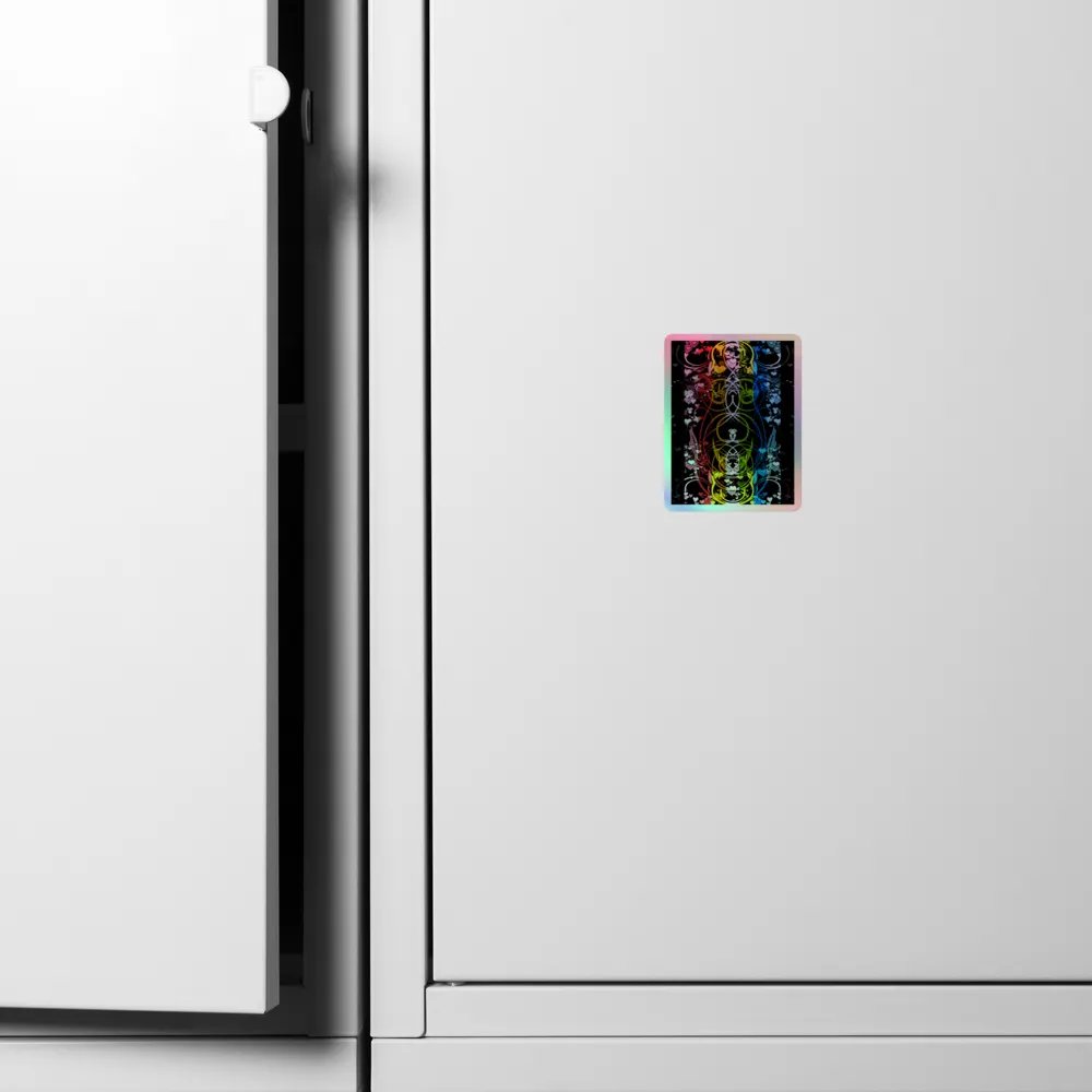 Queer Pride Flag Sticker (Flourish Variation) product image (6)