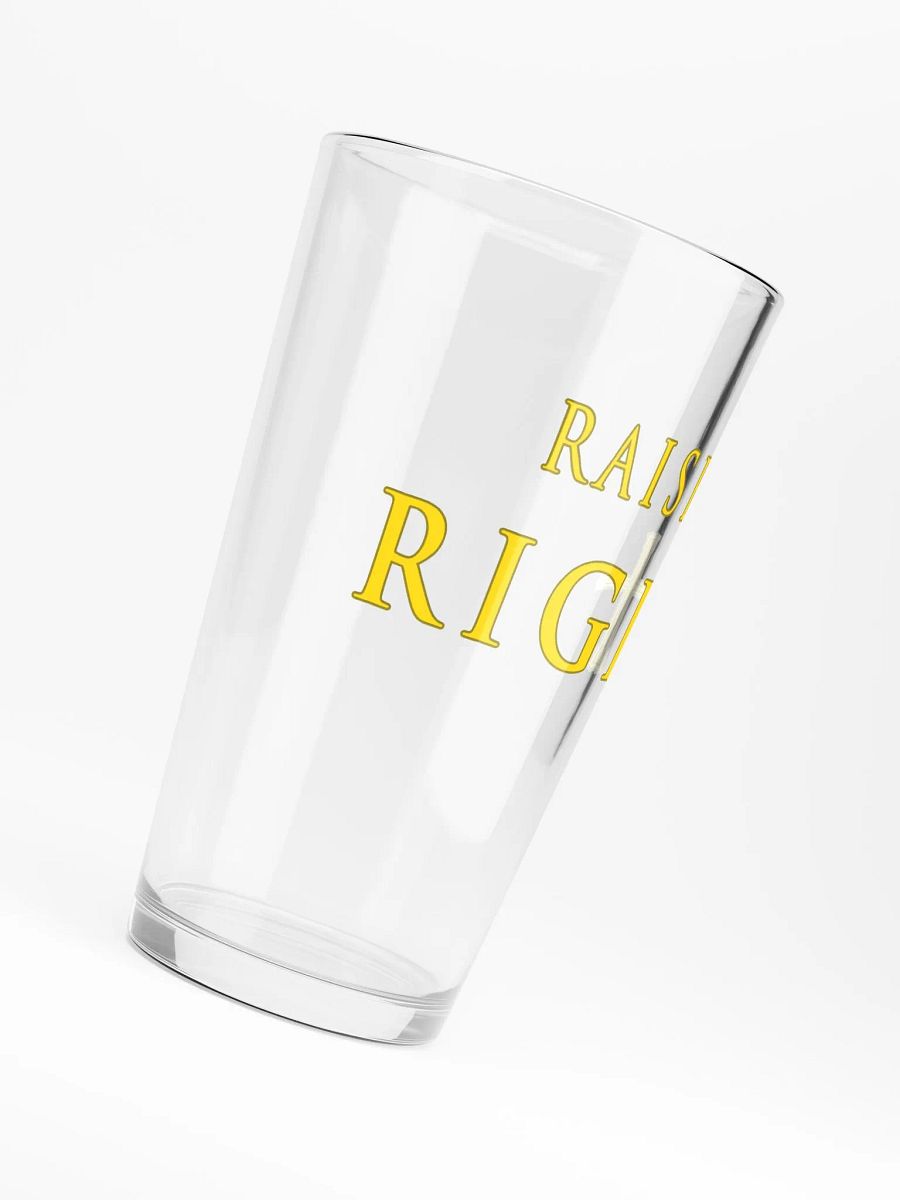 Raised Right Cross Pint Glass product image (6)