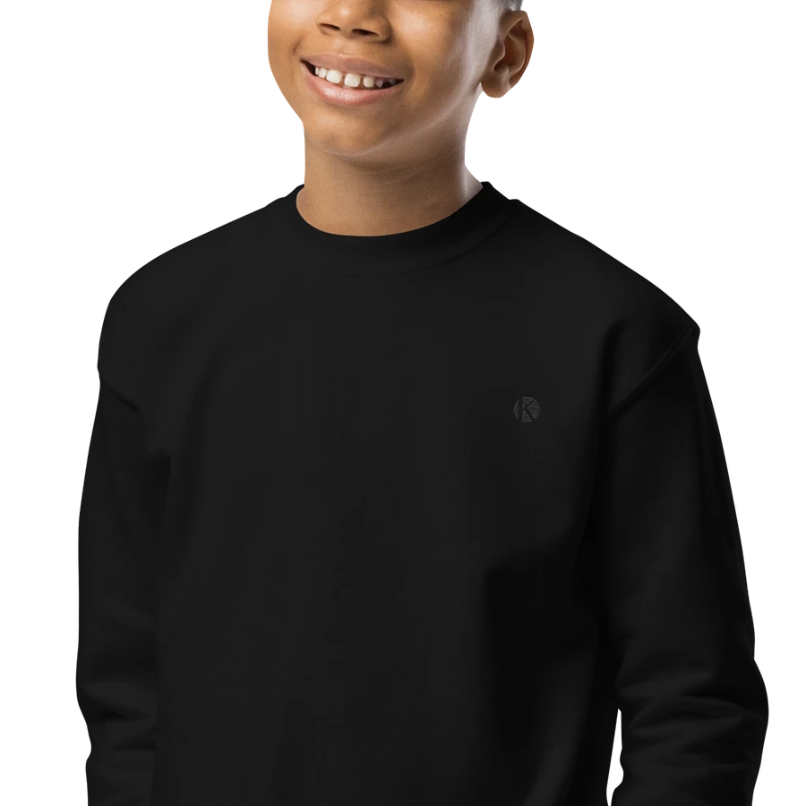 Black Youth Crew Neck Sweatshirt product image (1)