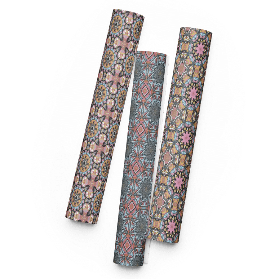 Bike Kaleidoscope Pattern WRAPPING PAPER product image (5)