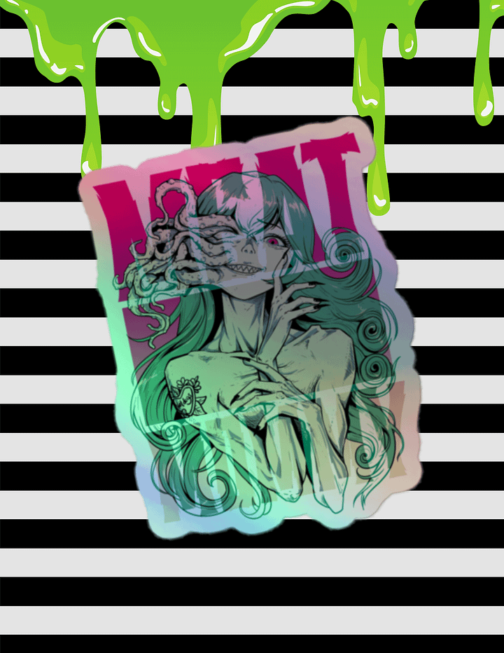 Body Horror Meat Mommy Holographic Sticker product image (1)