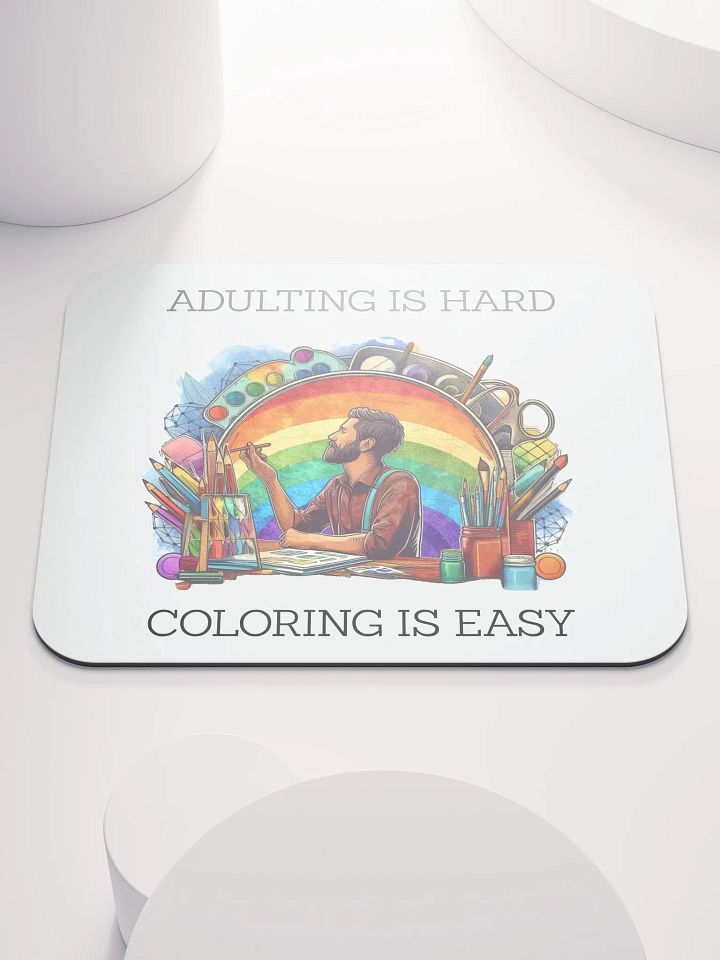 'ADULTING IS HARD' Mouse Pad product image (1)